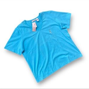 Vintage NWT Rebecca Malone Bright Blue Woman’s Tee